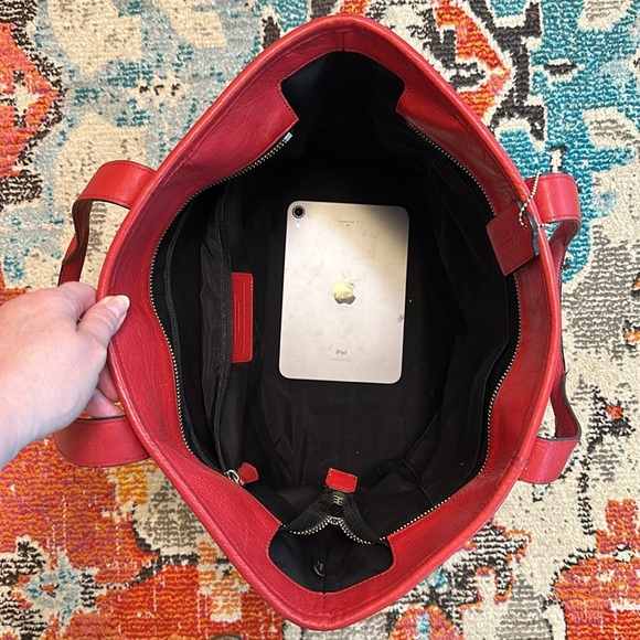 COACH MERCER TOTE GLOVETANNED LEATHER BAG TRAVEL GROCERY LAPTOP GUC W/HANGTAG - Picture 8 of 17